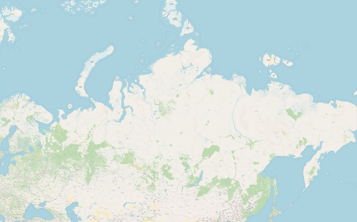 Russia detailed map
